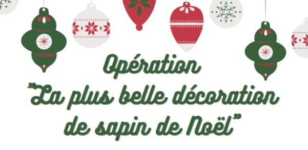 Opération décoration de sapin de noel