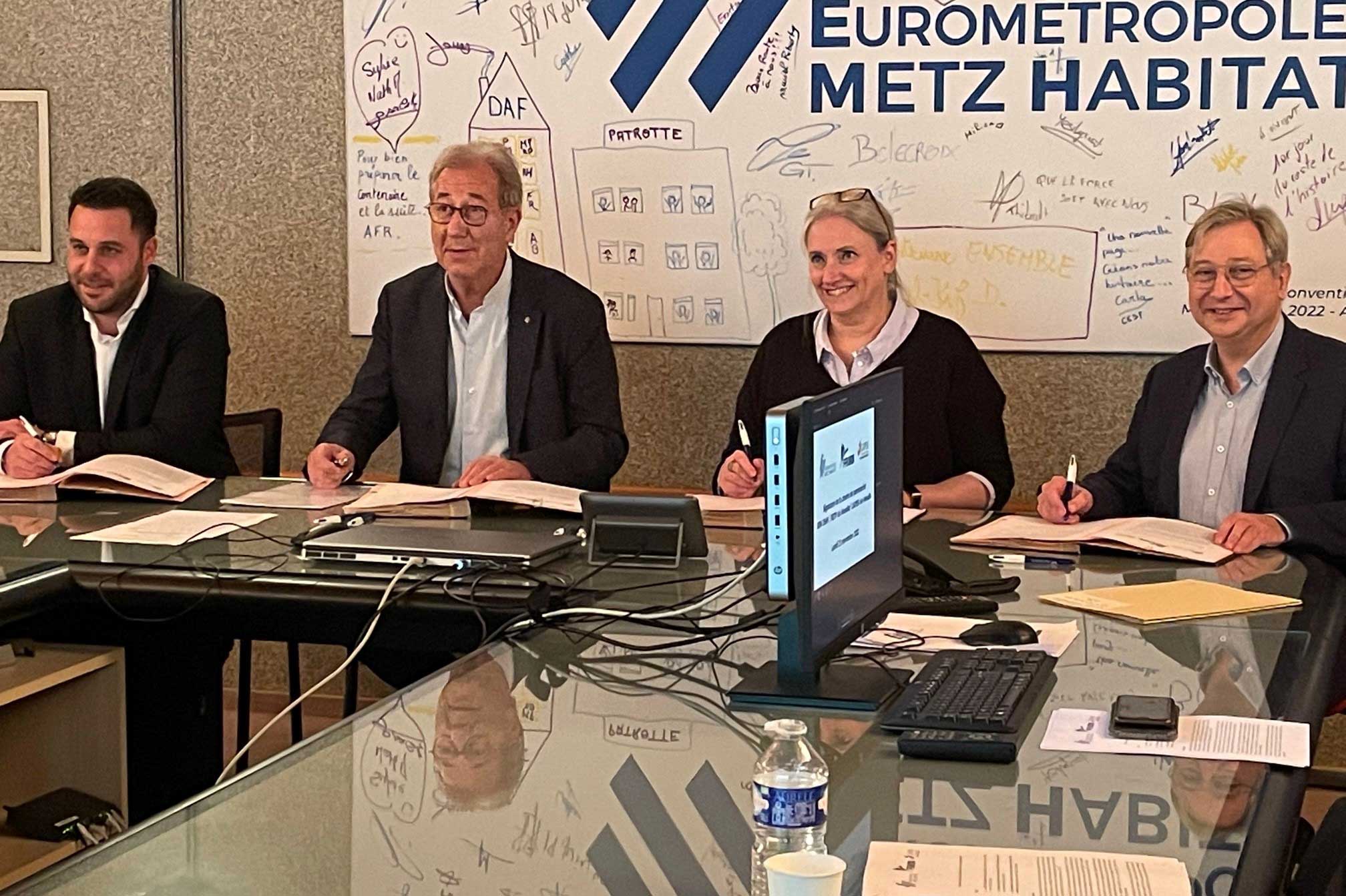 La SEM Eurométropole de Metz Habitat s’engage auprès des acteurs locaux du Bâtiment